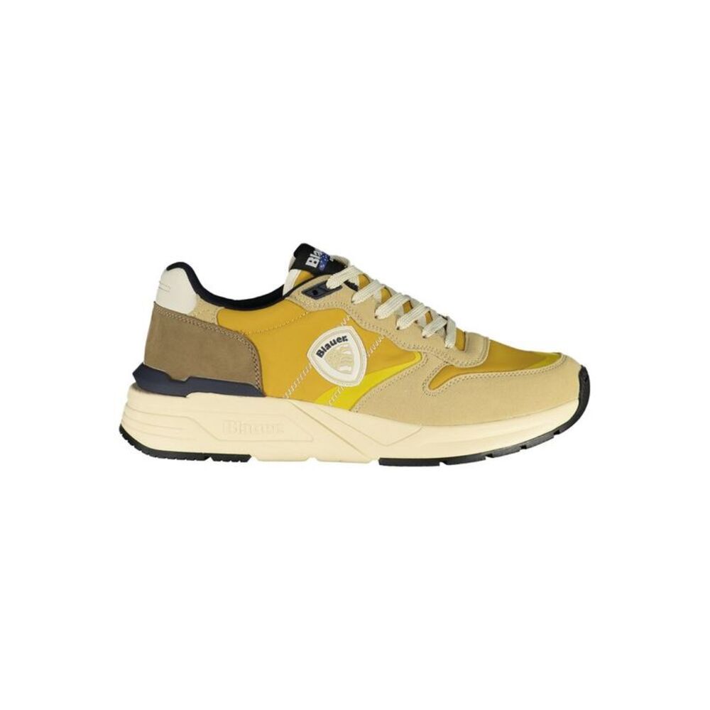 Blauer Beige Polyester Men's Sneaker